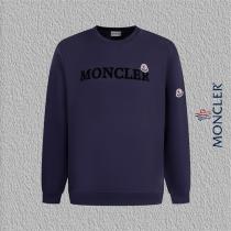 MONCLER 偽物 新作 プレミアム ロゴ刺繍 クルーネック トレーナー おすすめ モンクレール
