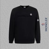 MONCLER 偽物 新作 プレミアム ロゴ刺繍 クルーネック トレーナー おすすめ モンクレール