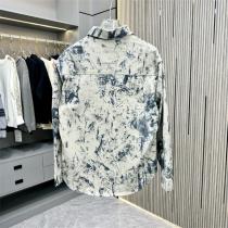Maison Margiela スーパーコピー アートペイント風 モード デニムジャケット メゾンマルジェラ