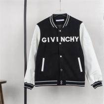 GIVENCHY 偽物 クラシック カジュアル バイカラー ロゴスタジャン ジャケット ジバンシィ