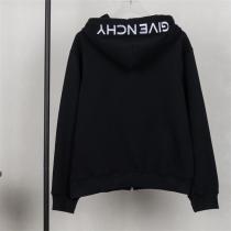 GIVENCHY スーパーコピー 高級 モダン ブラック アーチロゴ フルジップ パーカー ジバンシィ