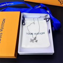 ルイヴィトン 偽物 ネックレス モノグラム フラワー ダブルチャーム パヴェ LOUIS VUITTON
