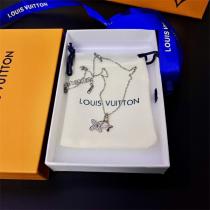 ルイヴィトン 偽物 ネックレス モノグラム フラワー ダブルチャーム パヴェ LOUIS VUITTON