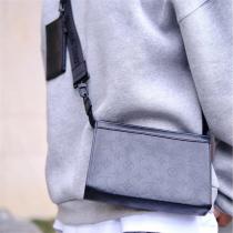 LOUIS VUITTON 偽物 上質 エクリプス レザー コンパクトショルダーバッグ ルイヴィトン