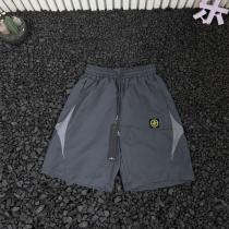 STONE ISLAND コピー 3カラー切替 ロゴワッペン ドローコード ハーフパンツ ストーンアイランド