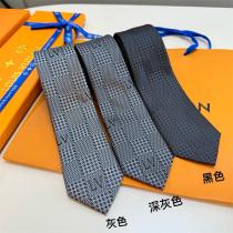 LOUIS VUITTON コピー ネクタイ 高級 エレガント チェック柄 ロゴ入り 洗練 ルイヴィトン