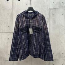 BALENCIAGA 偽物 パーカー 新登場 チェック柄 カジュアル ストリート...