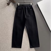バレンシアガ コピー パンツ 定番 ミックス ワイドフィット エンブレムモチーフ BALENCIAGA