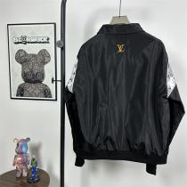 ルイヴィトン 偽物 ジャケット 限定 サテン グラフィック バイカラースリーブ LOUIS VUITTON