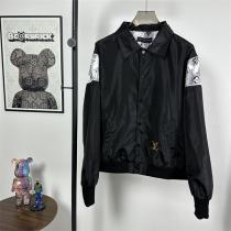 ルイヴィトン 偽物 ジャケット 限定 サテン グラフィック バイカラースリーブ LOUIS VUITTON