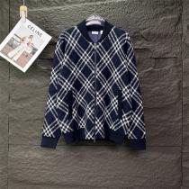 BURBERRY コピー セーター 本格派 カーディガン チェック柄 カジュアルアウター バーバリー