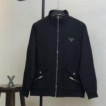 プラダ コピー プレミアム ナイロンジャケット スタンドカラー トライアングルロゴ  PRADA