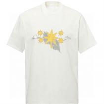 GIVENCHY コピー Tシャツ カジュアル フラワー グラフィック プリント クルーネック ジバンシィ