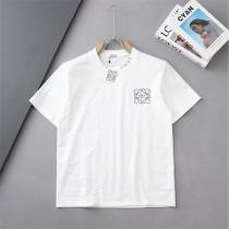 ロエベ コピー Tシャツ 入手困難 スタッズデザイン ミニロゴ クルーネック 上質 LOEWE