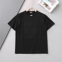 モード系 LOEWE 偽物 Tシャツ 新登場 ロゴ エンボス刺繍 クラシックデザ...