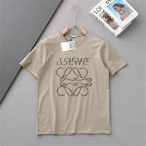  モード系 LOEWE 偽物 Tシャツ 新登場 ロゴ エンボス刺繍 クラシックデザイン  ロエベ