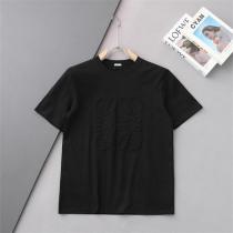 希少 ロエベ コピー Tシャツ アナグラム ロゴ エンボス刺繍 ミニマルデザイン...
