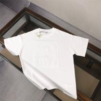  LOEWE スーパーコピー Tシャツ アナグラム ロゴ 刺繍 ミニマル クルーネック ロエベ