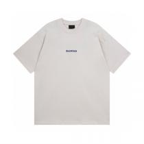 BALENCIAGA コピー Tシャツ シンプルロゴ ミニマルデザイン クルーネック バレンシアガ
