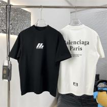 バレンシアガ コピー Tシャツ ミニロゴ モノトーン 着心地抜群 半袖 ブラック BALENCIAGA
