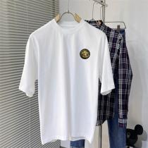 VERSACE コピー 新登場 ゴールドエンブレム ミニマル Tシャツ 着心地抜群 ヴェルサーチ