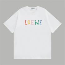お手頃LOEWEロエベ tシャツコピーカジュアルスタイル簡単デザイン刺繍ロゴお洒落人気2026ホワイト色