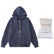 希少 ルイヴィトン 偽物 パーカー ジップアップ フーディー シンプル 着心地抜群 LOUIS VUITTON