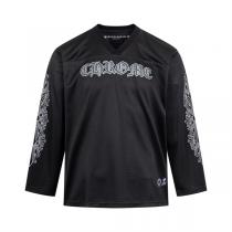 CHROME HEARTS スーパーコピー 高級感 ロゴ刺繍 Vネック 長袖Tシャツ 入手困難 クロムハーツ