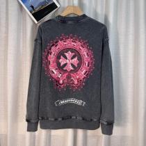 CHROME HEARTS 偽物 ピンクモチーフ ウォッシュド ヴィンテージ調 トレーナー クロムハーツ