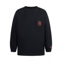 CHROME HEARTS コピー ファイヤーオブラブ コミックプリント 長袖T...