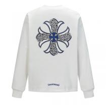 クロムハーツ コピー 長袖シャツ クロス ブルーライン モード系 ストリート CHROME HEARTS