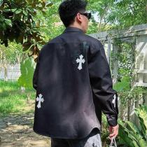 CHROME HEARTS スーパーコピー シャツ クロスモチーフ ワークシャツ ストリート クロムハーツ
