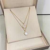 ブルガリ コピー ネックレス 可愛い 売れ筋 サークル  シンプル ジュエリー BVLGARI