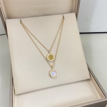 ブルガリ コピー ネックレス 可愛い 売れ筋 サークル  シンプル ジュエリー BVLGARI