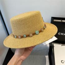  LOEWE 偽物 ストローハット ナチュラルリボン 夏のおしゃれ 麦わら帽子 上質 ロエベ