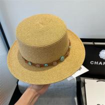  LOEWE 偽物 ストローハット ナチュラルリボン 夏のおしゃれ 麦わら帽子 上質 ロエベ