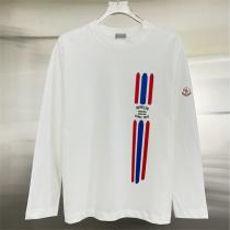  モンクレール 偽物 長袖Tシャツ トリコロールライン スポーティー モード 高品質 MONCLER