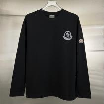 高級 モンクレール コピー 長袖Tシャツ ビッグロゴ ワッペン付き カジュアル MONCLER