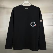 MONCLER コピー 長袖Tシャツ アート風 モード系 ロゴプリント ユニーク モンクレール