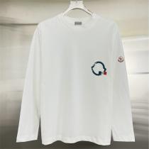 MONCLER コピー 長袖Tシャツ アート風 モード系 ロゴプリント ユニーク モンクレール