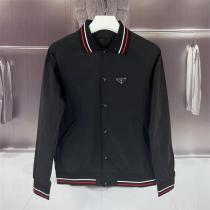 PRADA 偽物 スタジャンジャケット スポーティカジュアル トリコロールライン...