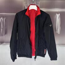 プラダ コピー ジャケット 定番シルエット シンプルデザイン 高級感アウター PRADA