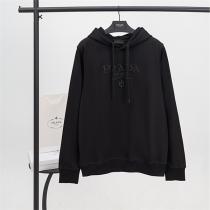 PRADA コピー パーカー 期間限定 ロゴ刺繍 シンプル お洒落 定番 着心地抜群 プラダ