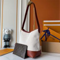 ルイヴィトン スーパーコピー  クラシック バケットバッグ キャンバス×レザー 大容量 LOUIS VUITTON
