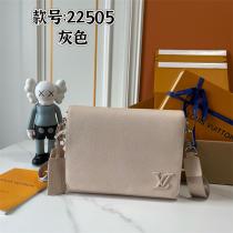 LOUIS VUITTON 偽物 エレガント ショルダーバッグ グレーレザー シ...