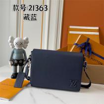 LOUIS VUITTON 偽物 エレガント ショルダーバッグ グレーレザー シンプル ルイヴィトン