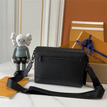 LOUIS VUITTON 偽物 エレガント ショルダーバッグ グレーレザー シンプル ルイヴィトン