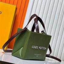 LOUIS VUITTON スーパーコピー トートバッグ グリーンカラー シンプル モダン ルイヴィトン