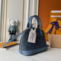 ルイヴィトン 偽物 ハンドバッグ プレミアム ブルーデニム 期間限定 人気 LOUIS VUITTON