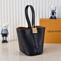 ルイヴィトン 偽物 プレーンレザー バケットバッグ ポーチ付き2WAY 素敵 LOUIS VUITTON